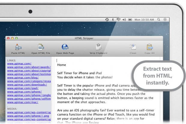 HTML Stripper Apimac Mac