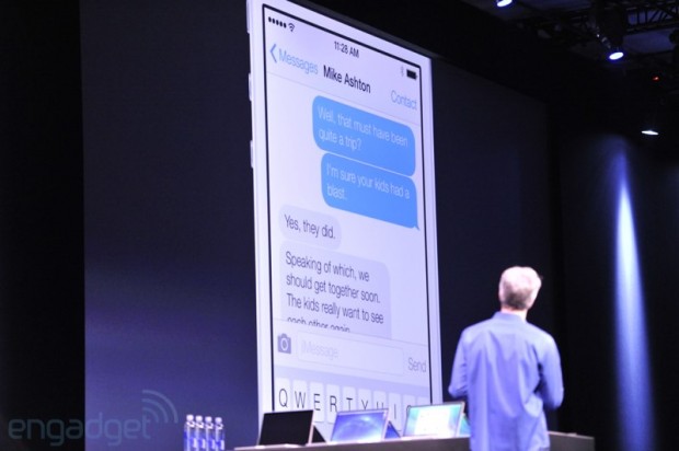 Messaggi in iOS 7
