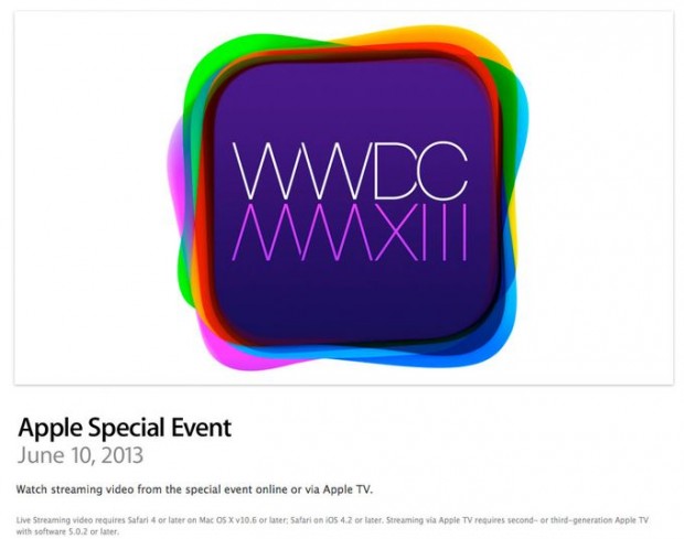 WWDC 2013 in streaming su Apple