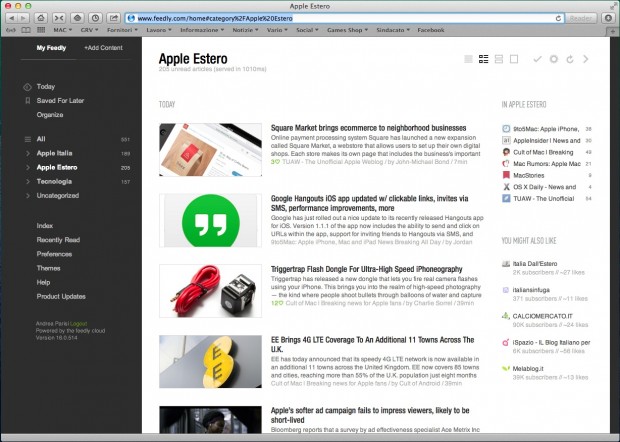 feedly-italiamac