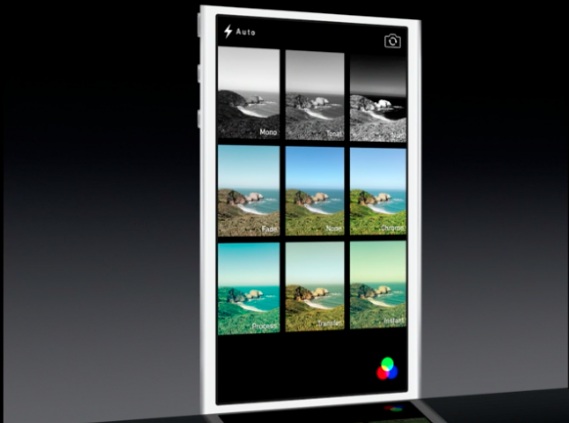 filtri fotografici in iOS 7