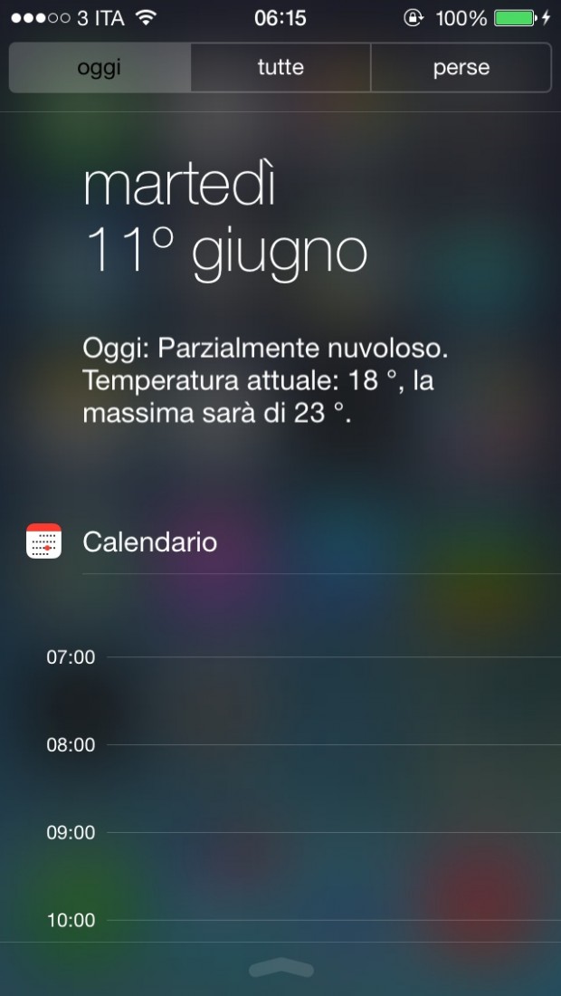 Centro notifiche di iOS 7