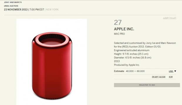 Mac Pro in edizione limitata per Product (RED)