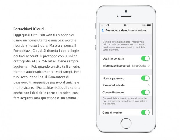 Portachiavi iCloud