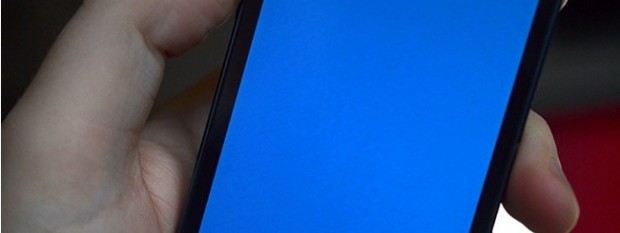 Schermata blu dell'iPhone 5s causata dal bug in questione