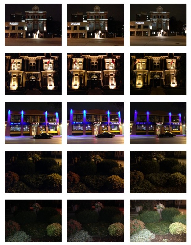 Scatti notturni con i diversi iPhone