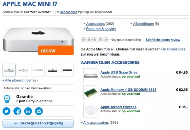 Dal Belgio arriva la notizia di un aggiornamento del Mac mini per fine febbraio 1