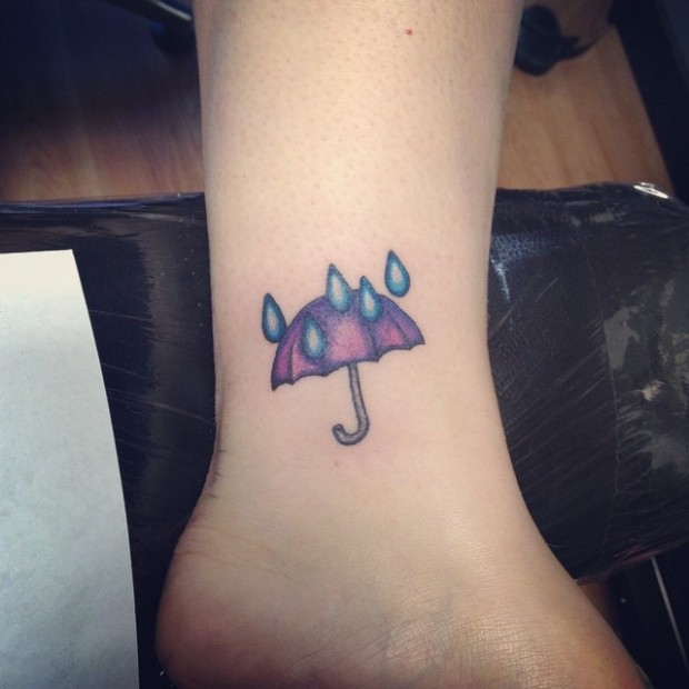 Emoji Tattoo - Raining