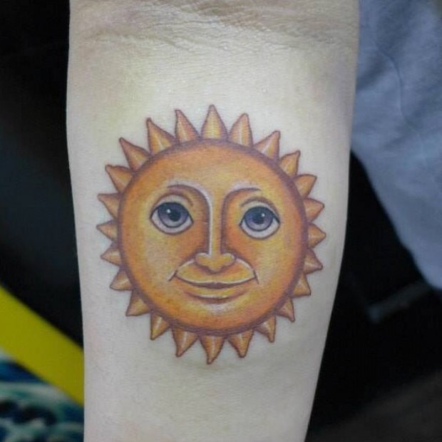 Emoji Tattoo - Sun