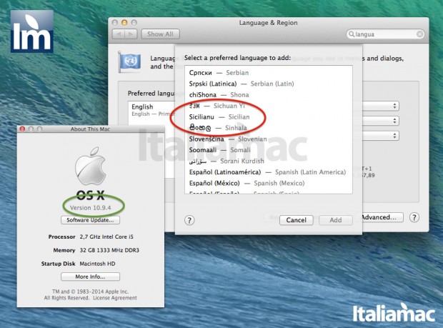 yosemite mavericks siciliano