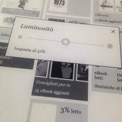 Luminosità Kobo Aurea H2O