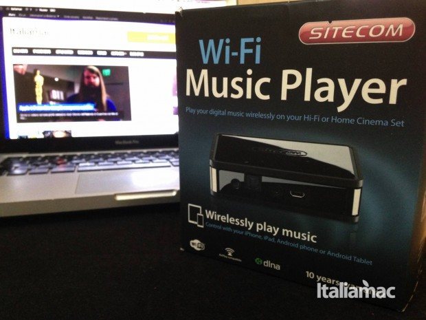 Wi-fi music player confezione