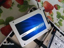 Foto istallazione SSD Crucial M500 su un MacBook Pro 9