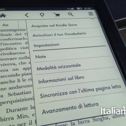 Kindle Paperwhite opzioni generali