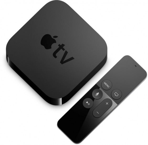 Apple TV 4 top view Siri remote