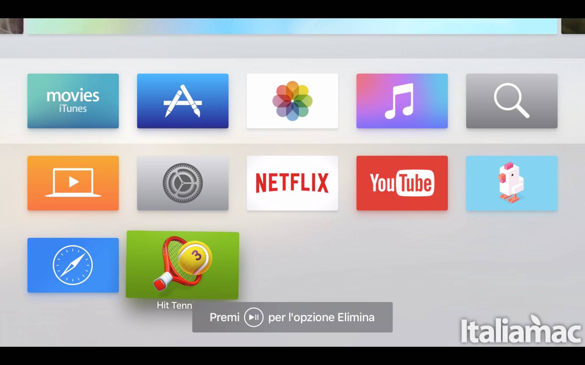Schermata AppleTV