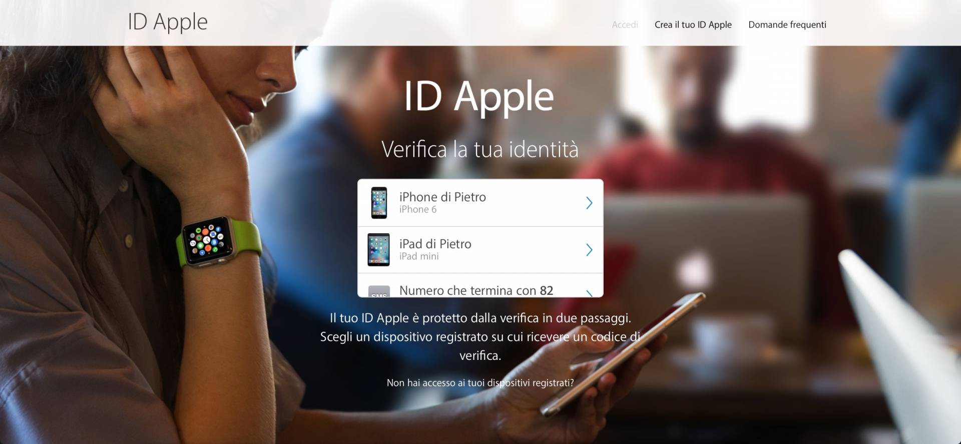 ID Apple Sito