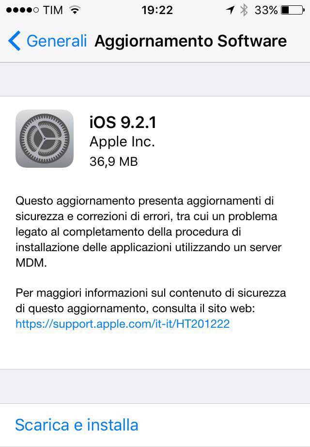 iOS 9.2.1