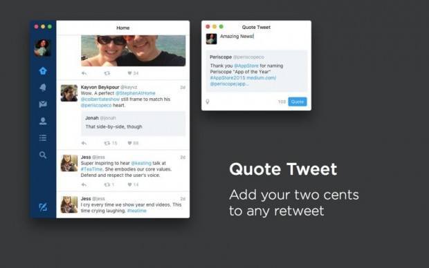 Twitter Mac 4.0 Quote Tweet