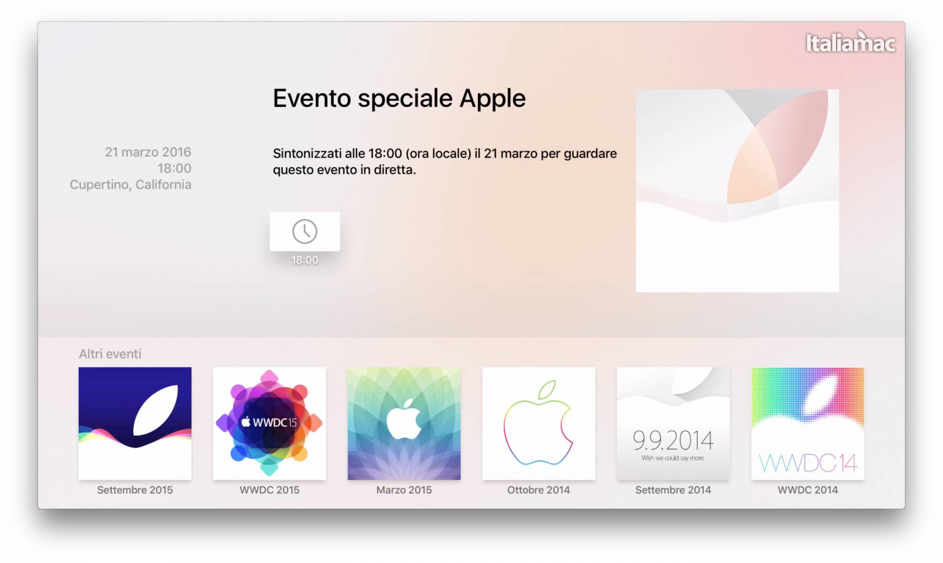 App Apple Events