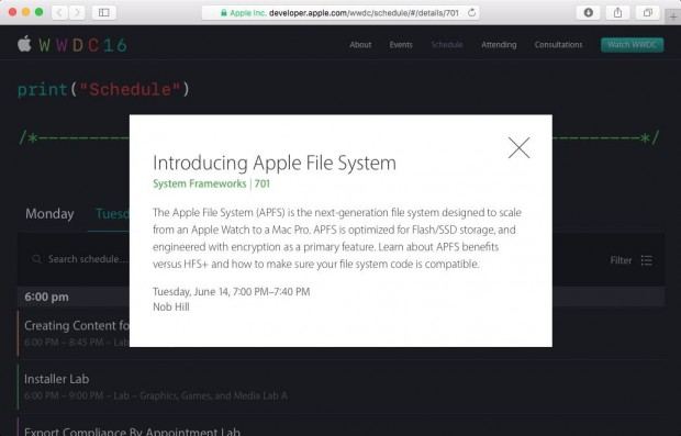 Apple File System APFS