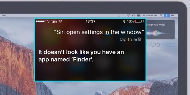 Siri Mac OS X