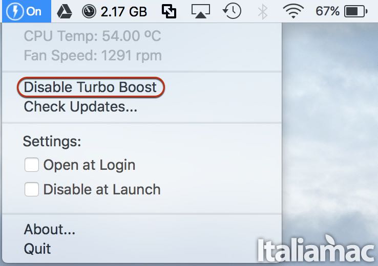 Turbo Boost Switcher Disable