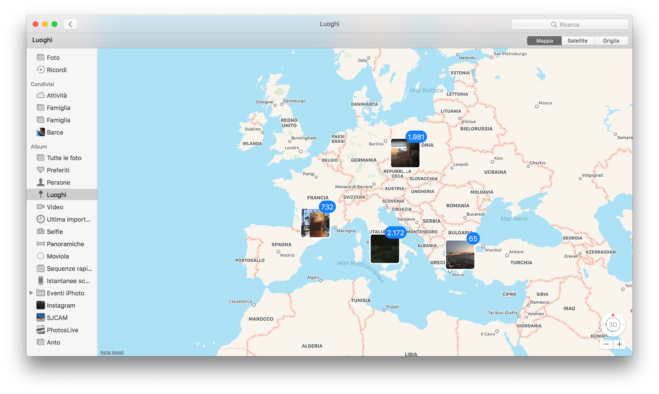macOS Sierra mappa globale foto