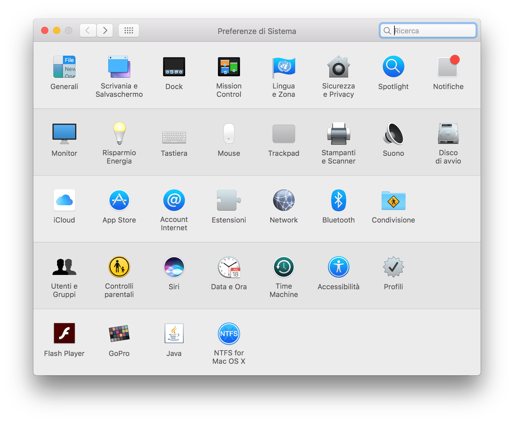 Accessibilità macOS Sierra