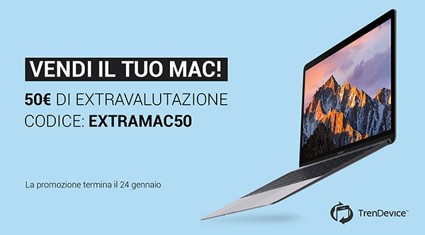 Vendi il tuo Mac su TrenDevice: extravalutazione di 50 euro. 1