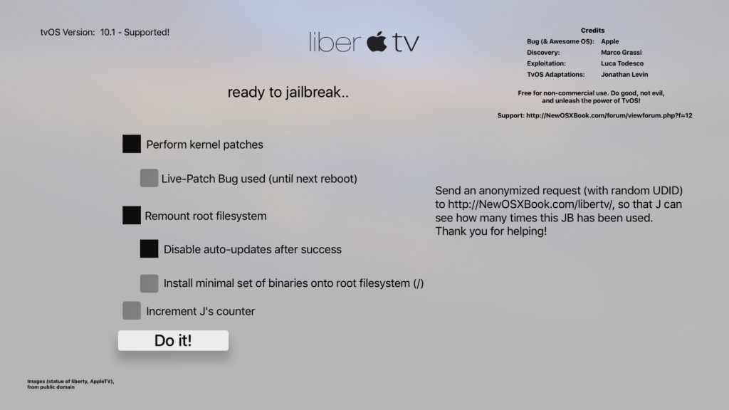 Rilasciato liberTV per effettuare il jailbreak di Apple TV 4 3