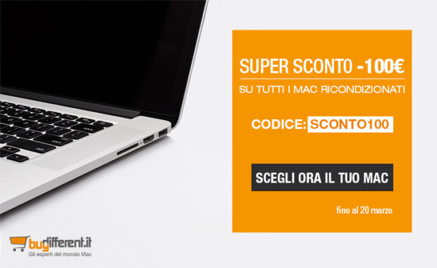 Su BuyDifferent super sconto -100€ su tutti i Mac Ricondizionati! 1