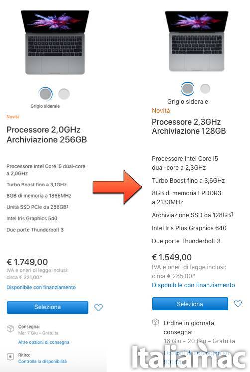 Prezzi tagliati per i MacBook Pro del 2016 e prestazioni migliorate 1