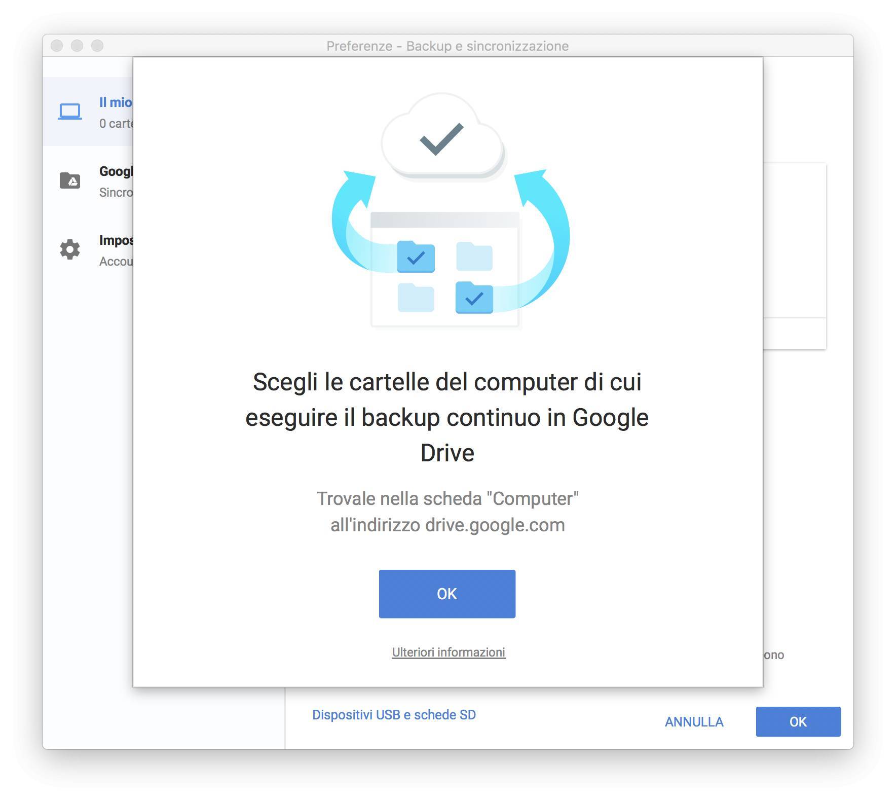 Google rilascia Backup e Sincronizzazione per eseguire i backup dei file su Mac e Windows 1