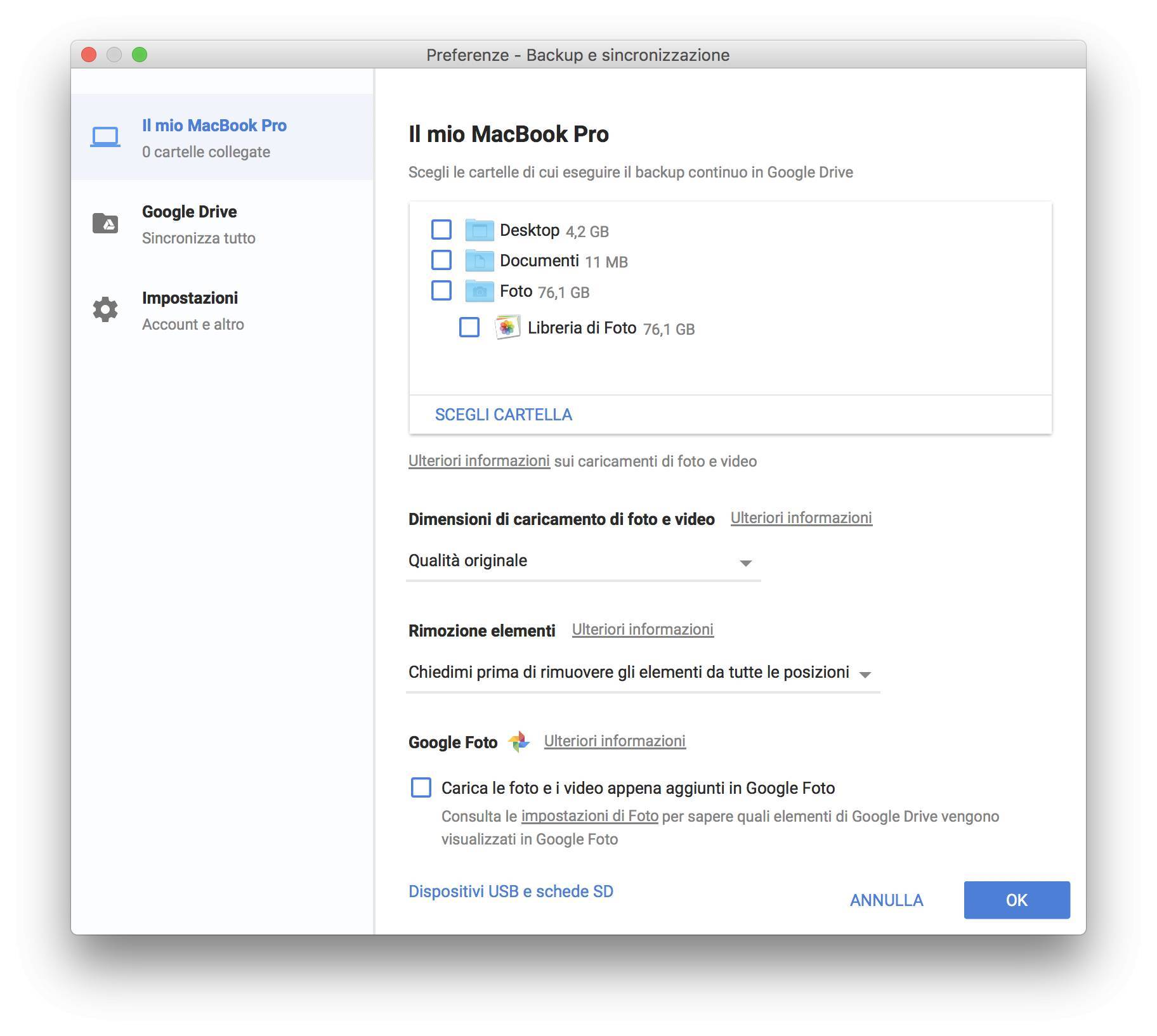 Google rilascia Backup e Sincronizzazione per eseguire i backup dei file su Mac e Windows 2