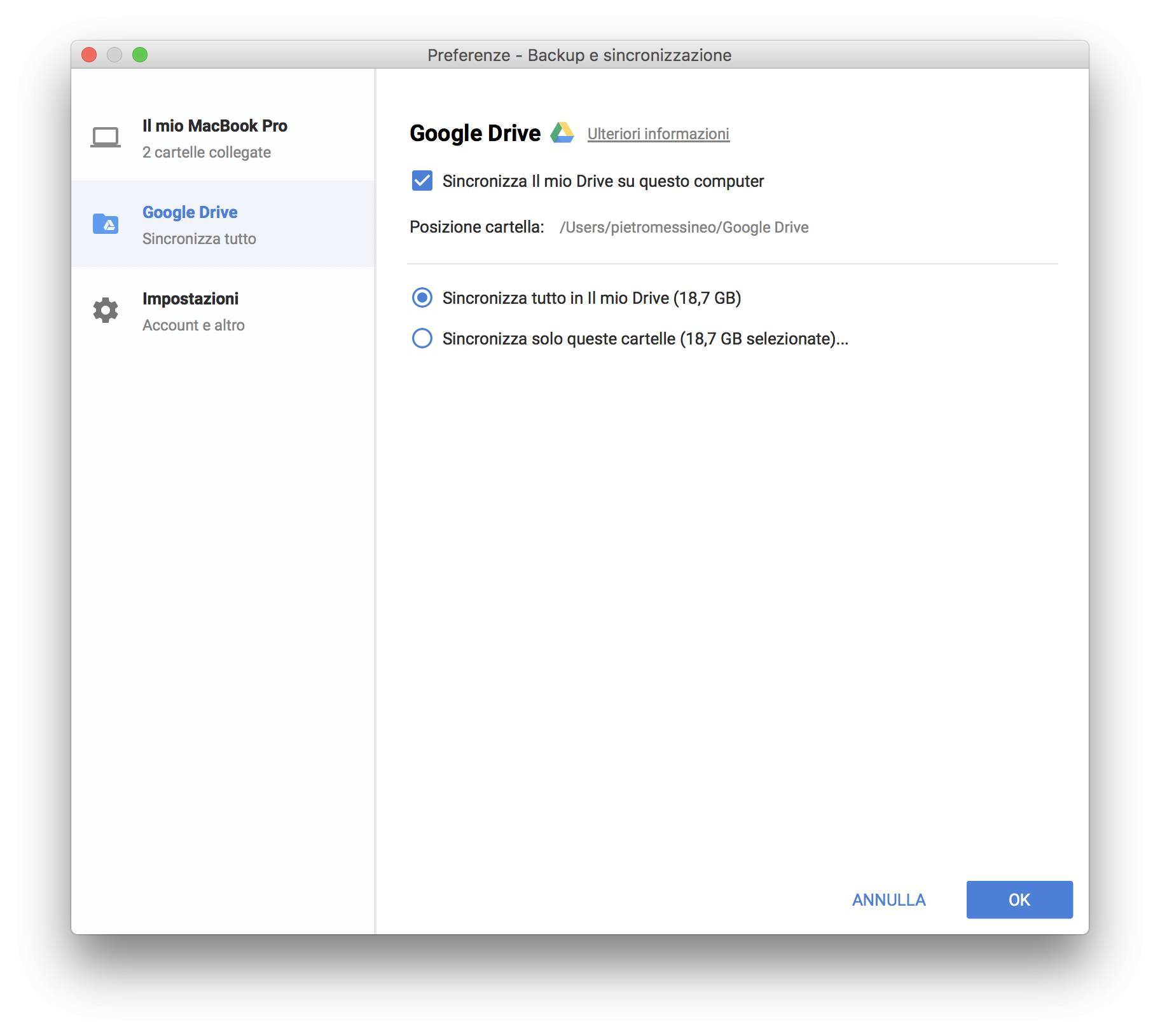 Google rilascia Backup e Sincronizzazione per eseguire i backup dei file su Mac e Windows 3