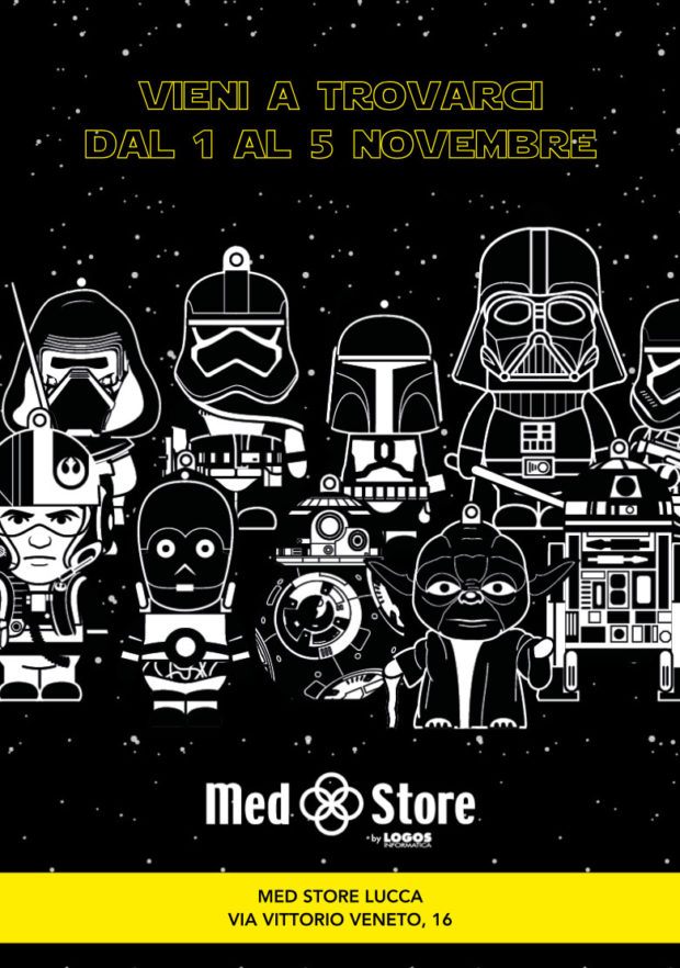 Med Store porta Siri a Lucca Comics... tra droidi, droni e gli eroi di Star Wars 1