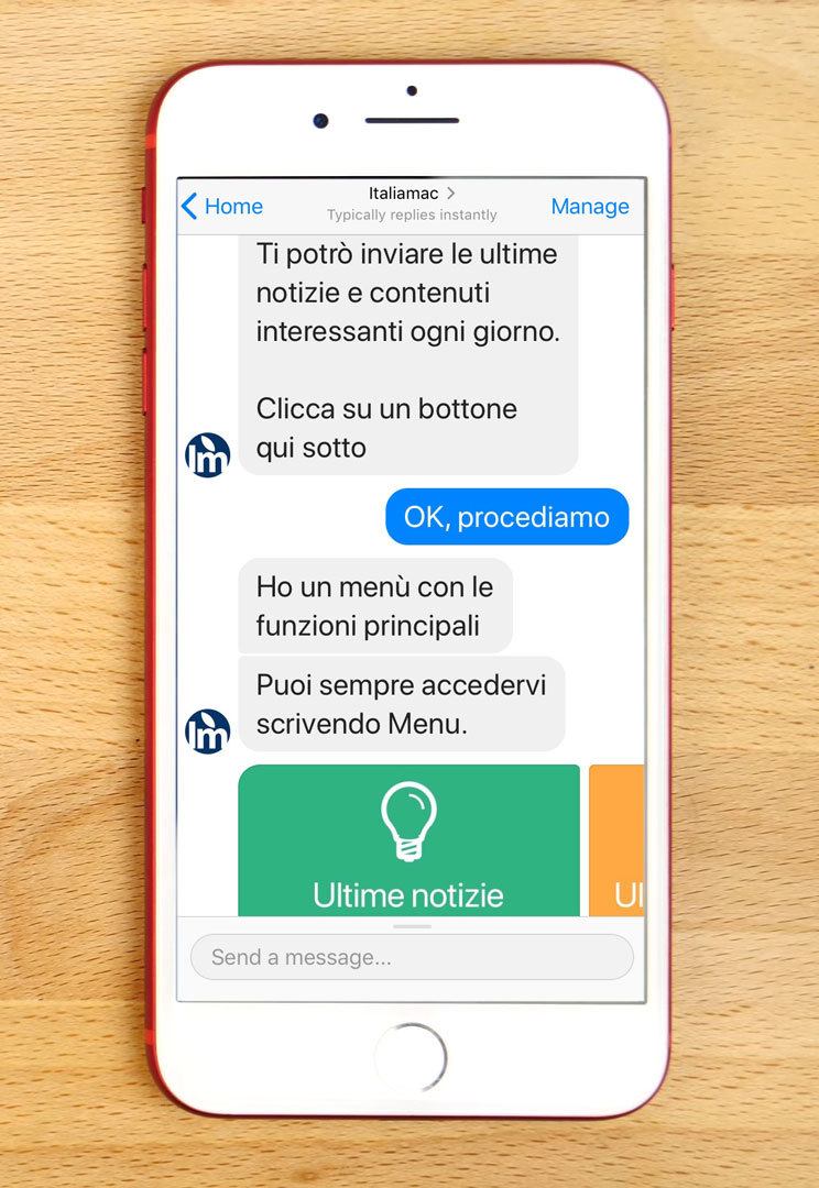 Vi presentiamo il ChatBot di Italiamac, assistente virtuale su Messenger 1