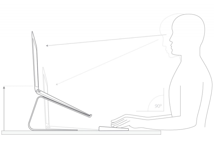 Curve: Lo stand con design minimalista per MacBook di TwelveSouth 7