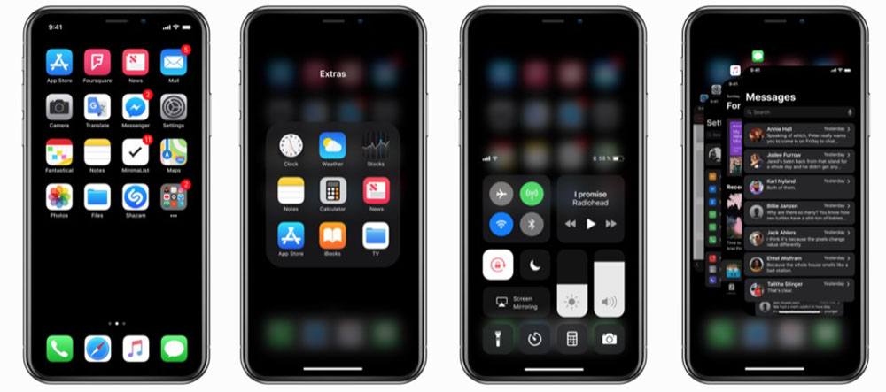 Ecco come sarebbe iPhone X in Dark Mode 1