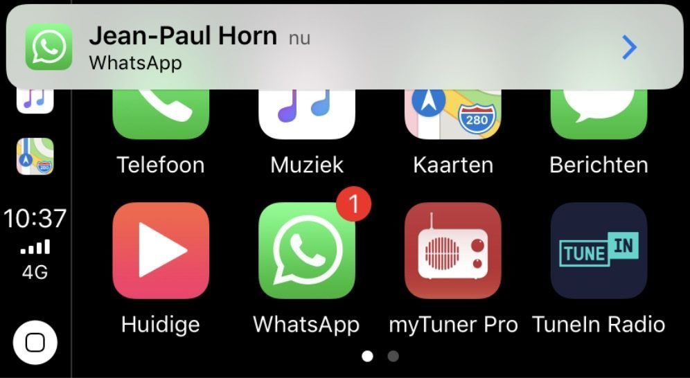 WhatsApp si aggiorna introducendo l'app per il CarPlay 1