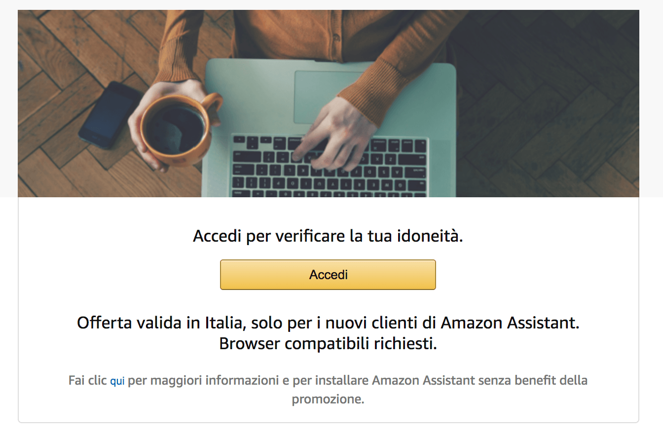 Installa Amazon Assistant e ottieni 5 € di sconto sul prossimo acquisto 1