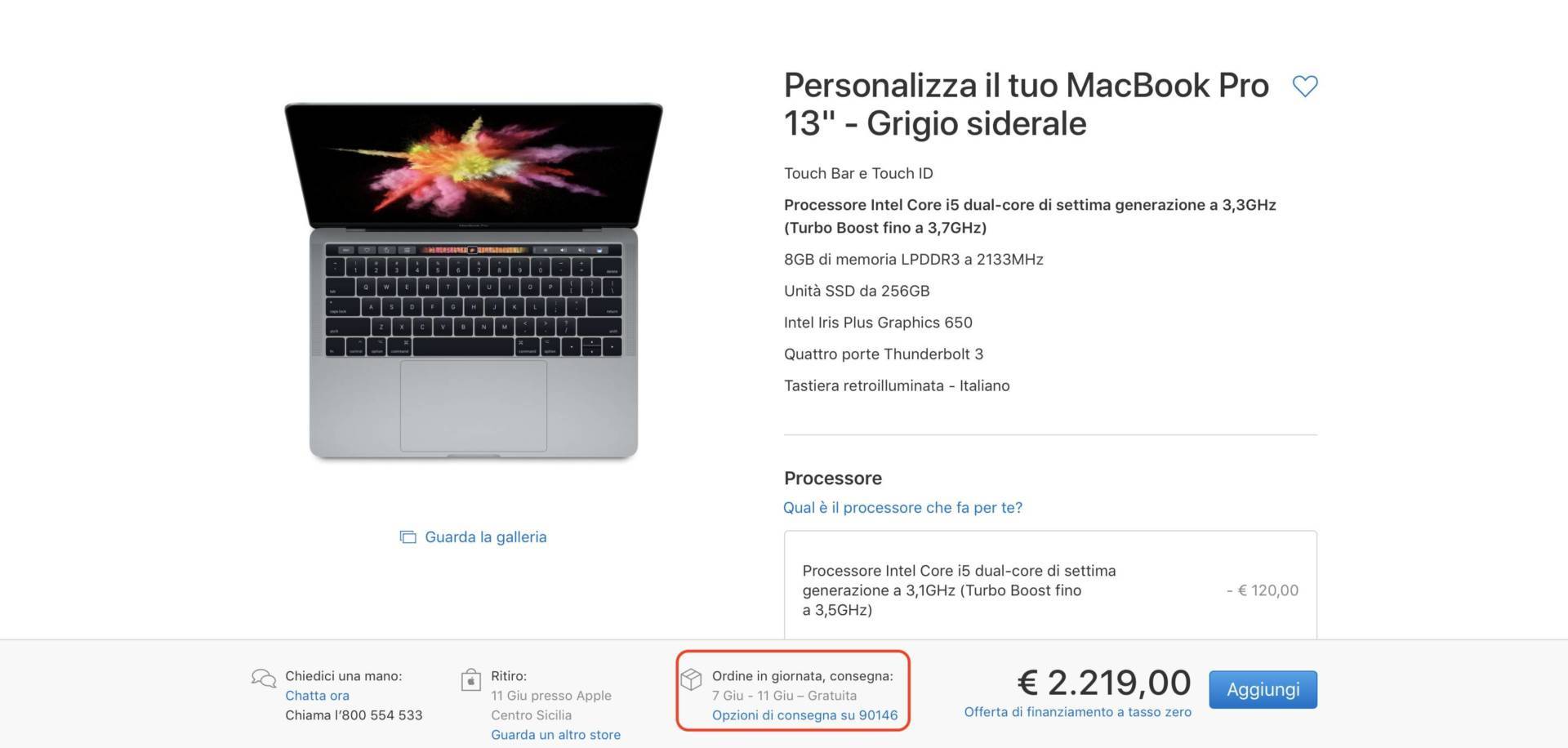 Slitta la data di consegna di alcuni MacBook Pro al 7 Giugno 1