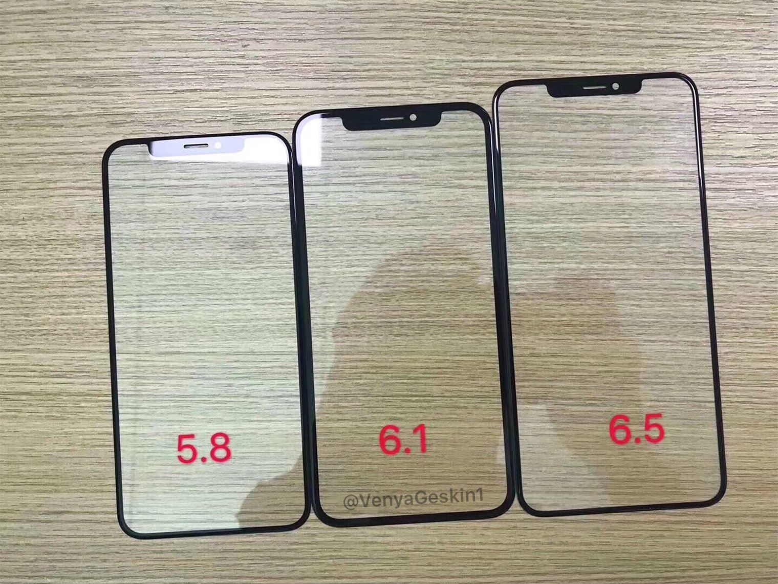 Trapelate prime immagini dei display dei prossimi iPhone 1