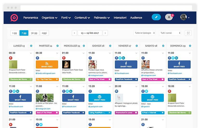 PostPickr: Per gestire tutti i social network in un unico posto 2