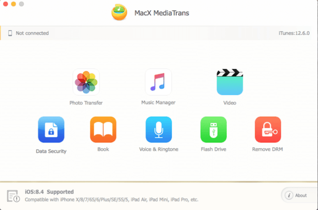 MacX MediaTrans: trasferire facilmente foto, musica e video da / per iPhone 1
