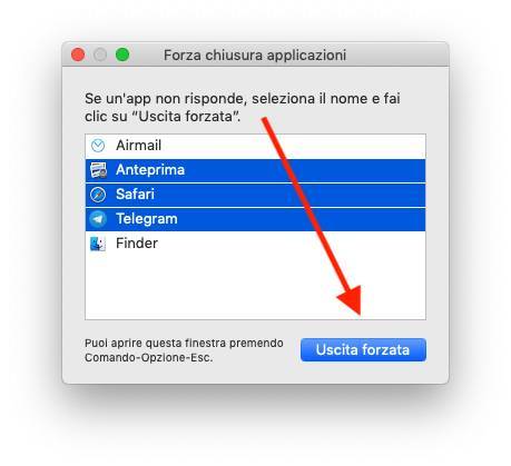 Micro guida: Come chiudere forzatamente più app su Mac 2