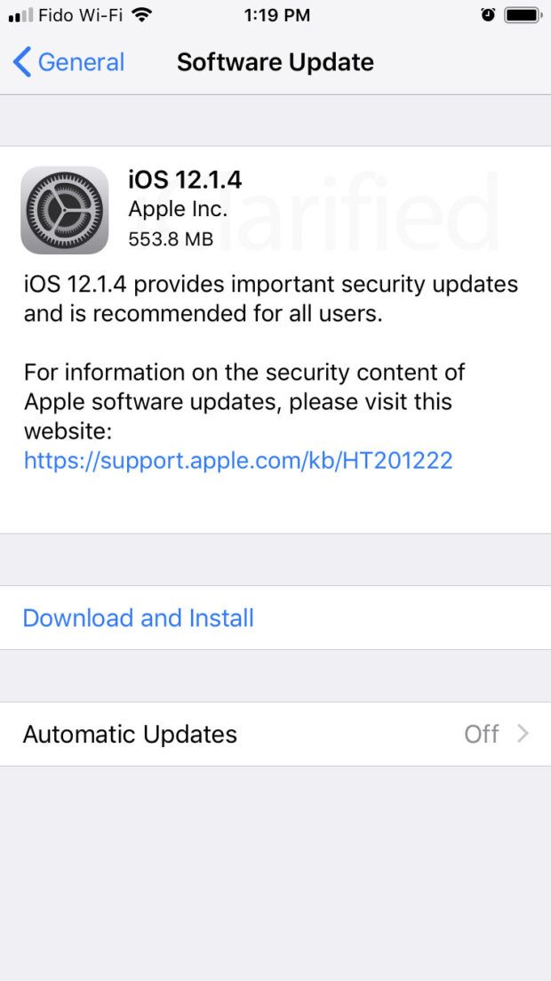 Apple rilascia iOS 12.1.4 per riparare il bug di intercettazione su FaceTime 2