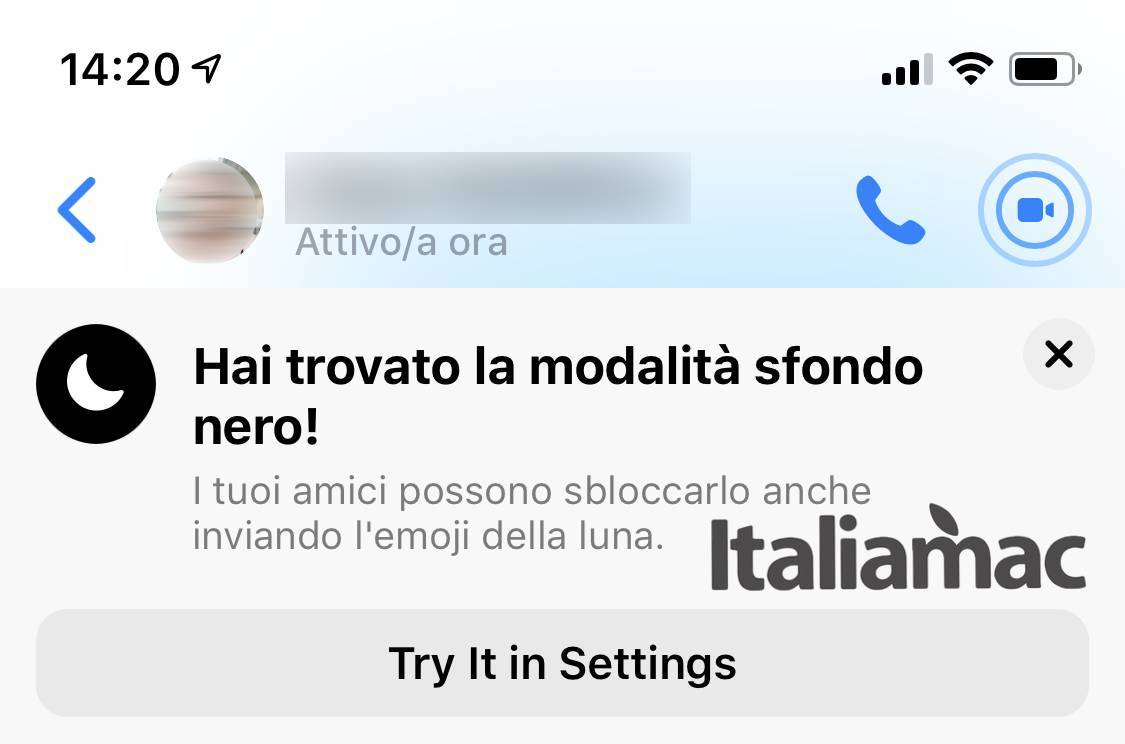 Ecco come abilitare la Dark Mode su Messenger 1