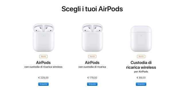 Apple rilascia a sorpresa le nuove AirPods con ricarica Wireless 1